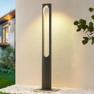 Lucande Dovino LED φωτιστικό κοντάρι, 150 cm, Μαύρο, Αλουμίνιο, σύγχρονο