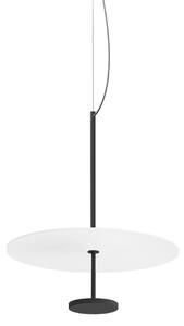 Linea Light Κρεμαστό φωτιστικό LED Stilo_P, μαύρο, Ø 35 cm, IP40, ρυθμιζόμενος, Μαύρο, Σαλόνι / τραπεζαρία, Αλουμίνιο, σύγχρονο