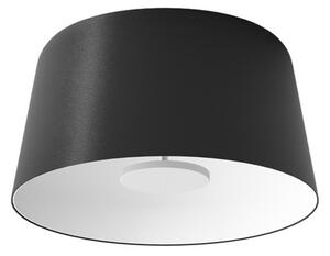Linea Light Φωτιστικό οροφής LED Delfi_S, μαύρο, Ø 45 cm, μέταλλο, ρυθμιζόμενος, Μαύρο, Σαλόνι / τραπεζαρία, Αλουμίνιο, σύγχρονο