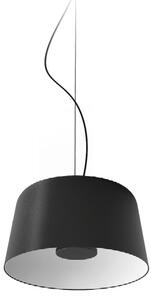 Linea Light Κρεμαστό φωτιστικό LED Delfi_P, μαύρο, Ø 35 cm, μέταλλο, ρυθμιζόμενος, Μαύρο, Σαλόνι / τραπεζαρία, Αλουμίνιο, σύγχρονο