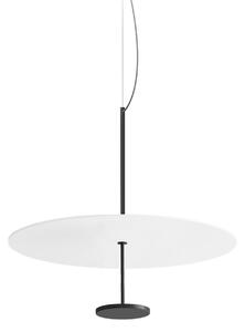 Linea Light Κρεμαστό φωτιστικό LED Stilo_P, μαύρο, Ø 55 cm, IP40, ρυθμιζόμενος, Μαύρο, Σαλόνι / τραπεζαρία, Αλουμίνιο, σύγχρονο
