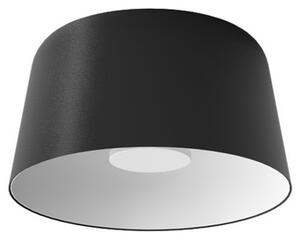 Linea Light Φωτιστικό οροφής LED Delfi_S, μαύρο, Ø 35 cm, μέταλλο, ρυθμιζόμενος, Μαύρο, Σαλόνι / τραπεζαρία, Αλουμίνιο, σύγχρονο