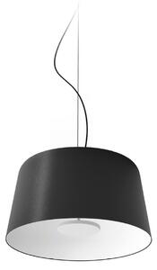 Linea Light Κρεμαστό φωτιστικό LED Delfi_P, μαύρο, Ø 45 cm, μέταλλο, ρυθμιζόμενος, Μαύρο, Σαλόνι / τραπεζαρία, Αλουμίνιο, σύγχρονο