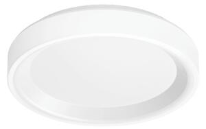 Linea Light LED φωτιστικό τοίχου Iside, λευκό, μέταλλο, Ø 35 cm, IP40, ρυθμιζόμενος, Λευκό, Σαλόνι / τραπεζαρία, Μέταλλο, σύγχρονο
