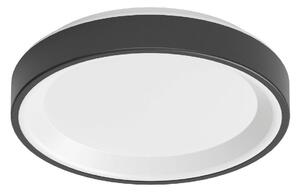 Linea Light LED φωτιστικό τοίχου Iside, μαύρο, μέταλλο, Ø 35 cm, IP40, ρυθμιζόμενος, Μαύρο, Σαλόνι / τραπεζαρία, Μέταλλο, σύγχρονο