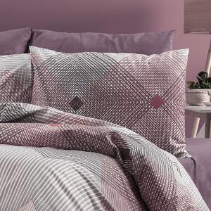 Μαξιλαροθήκη (50x70) Dimcol Καλλιρόη 606 Grey-Burgundy