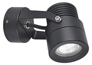LCD Προβολέας εξωτερικού τοίχου 5119, μαύρος, Ø 7 cm, μέταλλο, IP54, GU10, ρυθμιζόμενος, Μαύρο, Μέταλλο, σύγχρονο, Προβολέας τοίχου