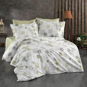 Σεντόνια Υπέρδιπλα (Σετ 240x270) Dimcol Μελίνα 708 White-Olive
