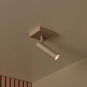 Lucide Φωτιστικό οροφής Grado, μήκος 10 cm, γκρι-καφέ, μέταλλο, ρυθμιζόμενος, Μπεζ, Σαλόνι / τραπεζαρία, Αλουμίνιο, σύγχρονο