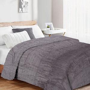 Κουβέρτα Fleece Μονή (160x220) Dimcol Brick 06 Grey