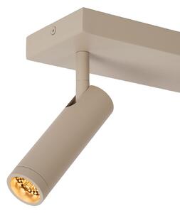 Lucide Αποφρακτήρας οροφής Grado, μήκος 25 cm, γκρι-καφέ, μέταλλο, 2 φύλλα., ρυθμιζόμενος, Μπεζ, Σαλόνι / τραπεζαρία, Αλουμίνιο, σύγχρονο
