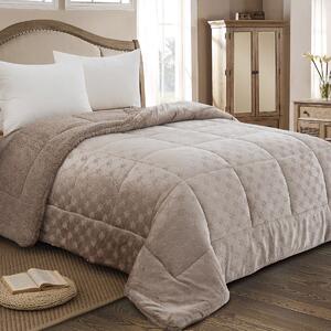 Κουβερτοπάπλωμα Ημίδιπλο (180x240) AdamHome 825 Taupe
