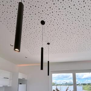 Deko-Light Κρεμαστό φωτιστικό LED Slim, μαύρο, αλουμίνιο, 2.700 K, ρυθμιζόμενος, Μαύρο, Σαλόνι / τραπεζαρία, Αλουμίνιο, σύγχρονο