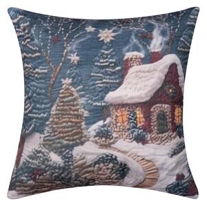 Χριστουγεννιάτικη Μαξιλαροθήκη (45x45) Silk Fashion ks2026-27