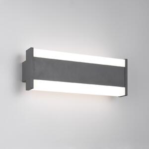 Trio Lighting Λάμπα LED εξωτερικού χώρου DAWSON, 30 cm, ανθρακί IP54 CCT up/down, Μαύρο, Αλουμίνιο, σύγχρονο, Γωνιακός τοίχος