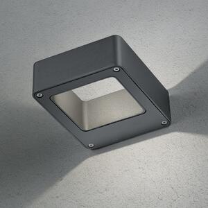 Trio Lighting Λάμπα LED εξωτερικού χώρου RENO, ανθρακί, πλάτος 12 cm, μέταλλο IP54, Μαύρο, Αλουμίνιο, σύγχρονο