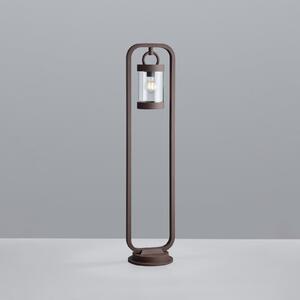 Trio Lighting Φωτιστικό διαδρόμου SAMBESI, χρώμα σκουριάς, ύψος 100 cm, μέταλλο, IP44, ρυθμιζόμενος, Καφέ / Σκουριάς, Αλουμίνιο, σύγχρονο