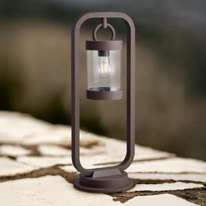 Trio Lighting Φωτιστικό διαδρόμου SAMBESI, χρώμα σκουριάς, ύψος 60 cm, μέταλλο, IP44, ρυθμιζόμενος, Καφέ / Σκουριάς, Αλουμίνιο, σύγχρονο