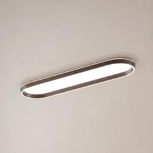 Lucande Φωτιστικό οροφής LED Rylan, 112 εκ., καφέ, με δυνατότητα ρύθμισης, ρυθμιζόμενος, Καφέ / Σκουριάς, Σαλόνι / τραπεζαρία, Μέταλλο, σύγχρονο