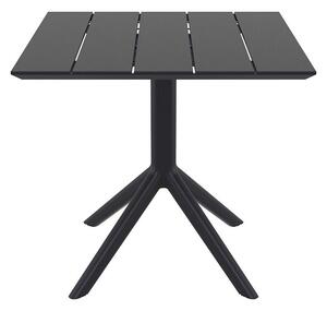 PARIS BLACK 80X80X74εκ. ΤΡΑΠΕΖΙ ΠΟΛΥΠΡΟΠΥΛΕΝΙΟΥ