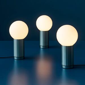 HAY LED επιτραπέζια λάμπα TURN ON, μπλε, ύψος 20 cm, ρυθμιζόμενη ένταση φωτισμού, ρυθμιζόμενος, Μπλε, Σαλόνι / τραπεζαρία, Γυαλί, σύγχρονο