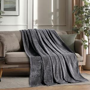 Διακοσμητικό Ριχτάρι Fleece/Κουβέρτα Καναπέ (130x170) Melinen Giza D.Grey