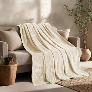 Ριχτάρι Καναπέ Τριθέσιου Fleece (170x300) Melinen Giza Ecru