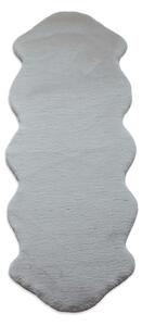 Χαλί Διαδρόμου Γούνινο (80x200) New Plan Puffy FC6 Light Grey