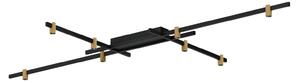 Wever & Ducré Lighting WEVER DUCRÉ Λάμπα LED Trace Grid 1.0 μαύρο/μπεζ 927, ρυθμιζόμενος, Μαύρο, Σαλόνι / τραπεζαρία, Αλουμίνιο, σύγχρονο