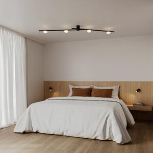 Wever & Ducré Lighting WEVER DUCRÉ LED οροφής Perlez Spin 1.0 μαύρο 927, ρυθμιζόμενος, Μαύρο, Σαλόνι / τραπεζαρία, Αλουμίνιο, σύγχρονο