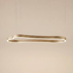 Lucande Φωτιστικό οροφής LED Vikali, χρυσό, CCT, με δυνατότητα ρύθμισης, ρυθμιζόμενος, Χρυσό / Ορείχαλκου, Σαλόνι / τραπεζαρία, Μέταλλο, σύγχρονο
