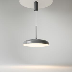 Maytoni LED κρεμαστό φωτιστικό Gerhard, Ø 40 cm, γκρι, μέταλλο, Γκρι, Σαλόνι / τραπεζαρία, Μέταλλο, σύγχρονο