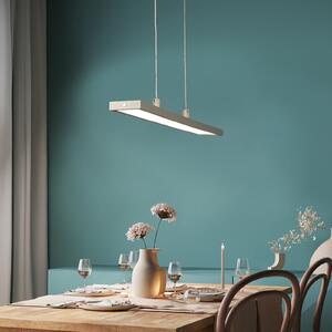 FISCHER & HONSEL Κρεμαστό φωτιστικό LED Marlo, άμμος, μήκος 90 cm, CCT, ρυθμιστής έντασης με αφή, ρυθμιζόμενος, Μπεζ, Σαλόνι / τραπεζαρία, Μέταλλο, σύγχρονο