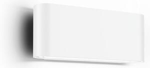 Wever & Ducré Lighting WEVER DUCRÉ LED εξωτερικός φωτιστικός τοίχου Kiosk 1.0, λευκός, 2.700 K, ρυθμιζόμενος, Λευκό, Αλουμίνιο, Γωνιακός τοίχος