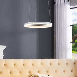 Arcchio Φωτιστικό οροφής LED Albiona, λευκό, 1 δακτύλιος, Ø 40 cm, ρυθμιζόμενος, Λευκό, Κουζίνα, Μέταλλο, σύγχρονο