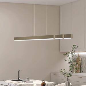 FISCHER & HONSEL Κρεμαστό φωτιστικό LED Vayana, γκριζωπό, μήκος 189 cm, CCT Touchdimmer, ρυθμιζόμενος, Καφέ / Σκουριάς, Σαλόνι / τραπεζαρία, Μέταλλο, σύγχρονο