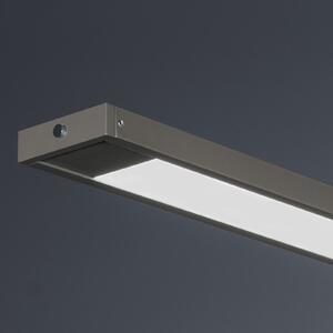 FISCHER & HONSEL Κρεμαστή λάμπα LED Marlo, γκριζωπό, μήκος 120 cm, CCT, ρυθμιστής έντασης με αφή, ρυθμιζόμενος, Καφέ / Σκουριάς, Σαλόνι / τραπεζαρία, Μέταλλο, σύγχρονο