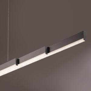 FISCHER & HONSEL Κρεμαστό φωτιστικό LED Vayana, γκρι, μήκος 189 cm, CCT Touchdimmer, ρυθμιζόμενος, Γκρι, Σαλόνι / τραπεζαρία, Μέταλλο, σύγχρονο