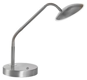 FISCHER & HONSEL LED επιτραπέζια λάμπα Tallri, νικέλιο, ύψος 60 cm, CCT Touchdimmer, ρυθμιζόμενος, Μεταλλικό, Σαλόνι / τραπεζαρία, Μέταλλο, σύγχρονο