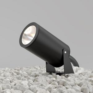Maytoni LED-Erdspießstrahler Bern, γραφίτη, Ø 13 cm, IP65, Γκρι, Αλουμίνιο