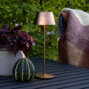 Konstsmide LED-Akku-Τραπεζοφωτιστικό Eze, ματ χαλκός, 32 cm, IP54, USB, ρυθμιζόμενος, Χαλκού, Σαλόνι / τραπεζαρία, Αλουμίνιο, σύγχρονο