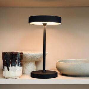 Dyberg Larsen LED φορητή επιτραπέζια λάμπα Starlight, μαύρη, μέταλλο, ρυθμιζόμενος, Μαύρο, Σαλόνι / τραπεζαρία, Μέταλλο, Σκανδιναβικό