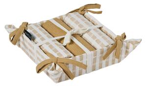 Ποτηρόπανα + Καλάθι Ψωμιού (Σετ 4τμχ) Kentia Loft Pane 2501