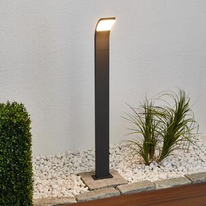Lucande Λαμπτήρας προβολής LED Timm, 100 cm, ανθρακί, μέταλλο, IP54, Μαύρο, Αλουμίνιο, σύγχρονο