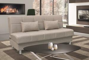 FELINA LIGHT BROWN ΥΦΑΣΜΑ 3ΘΕΣΙΟΣ ΚΑΝΑΠΕΣ/ΚΡΕΒΑΤΙ ΜΕ ΑΠΟΘ.ΧΩΡΟ 180X90εκ