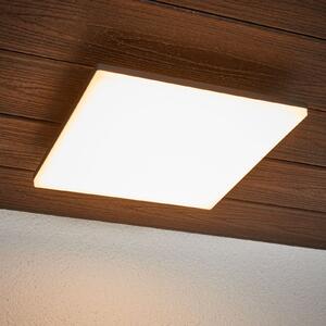 Lucande Φωτιστικό οροφής LED Henni, IP65, αισθητήρας, 30x30 cm, ανθρακί, Γκρι, Μέταλλο, σύγχρονο, Γωνιακός τοίχος