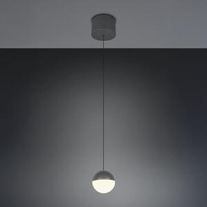 Reality Leuchten Κρεμαστό φωτιστικό LED Senta, ανθρακί, Ø 10 cm, 3.000 K, 1 φως., Μαύρο, Σαλόνι / τραπεζαρία, Πλαστικό, σύγχρονο, Σφαίρα