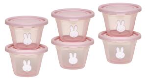 Φαγητοδοχεία (Σετ 6τμχ) Miffy Koko Pink 69-24707