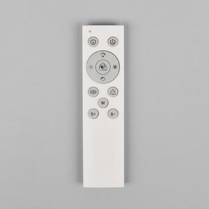 Reality Leuchten LED οροφής Vono, μαύρο/διαφανές, Ø 40 cm, CCT, RGB Remote, ρυθμιζόμενος, Μαύρο, Σαλόνι / τραπεζαρία, Μέταλλο