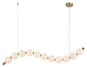 Φωτιστικό Οροφής Μονόφωτο LED Aca Lolly HM238LEDP11 Brass Gold/White